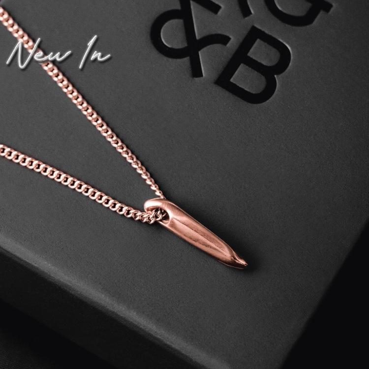 Rose Gold Odyssey Necklace - Our Rose Gold Odyssey Necklace is available online today. Featuring Our Signature Odyssey Pendant & Rose Gold Cuban Link Chain.